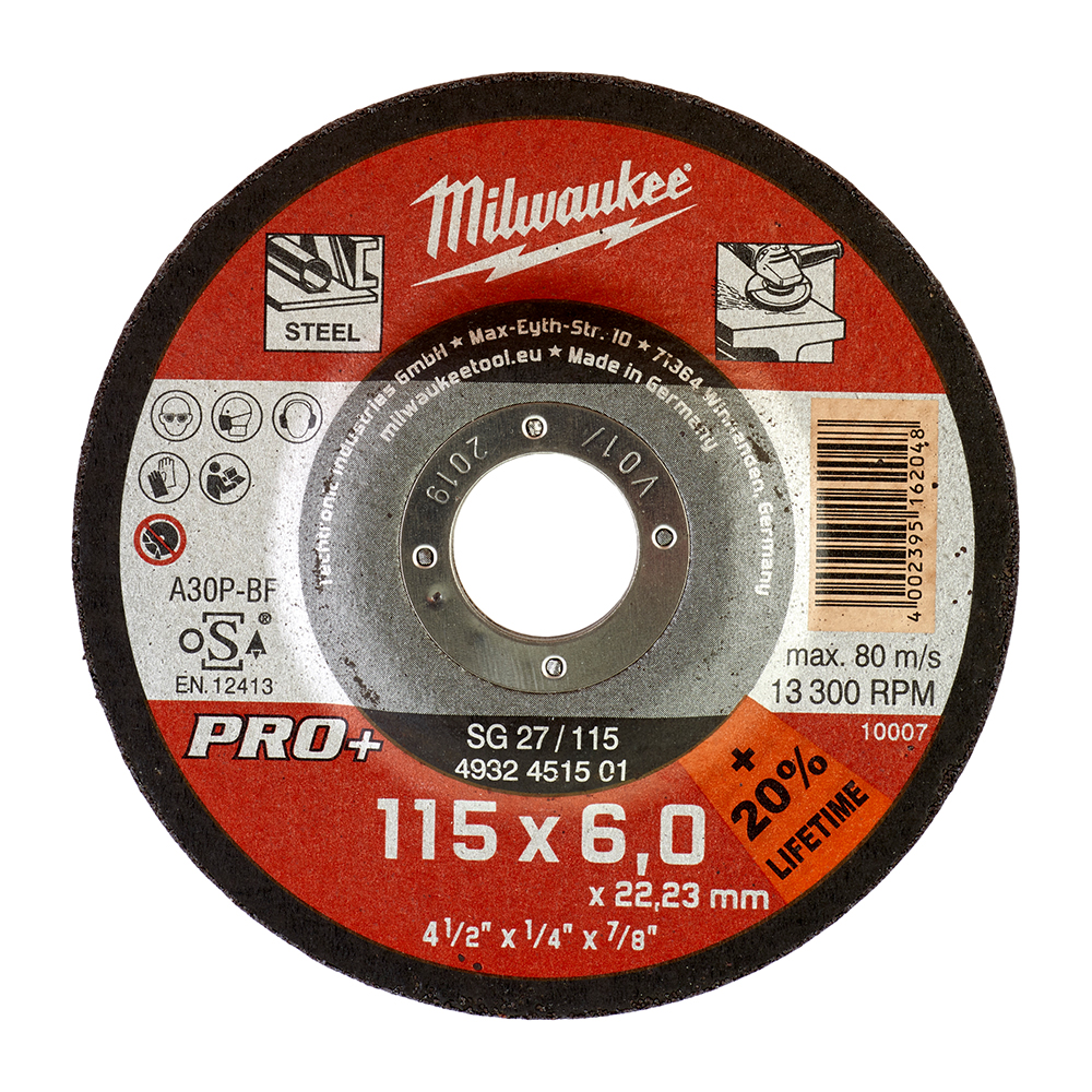 Brusna ploča za metal PRO+ 115x6mm