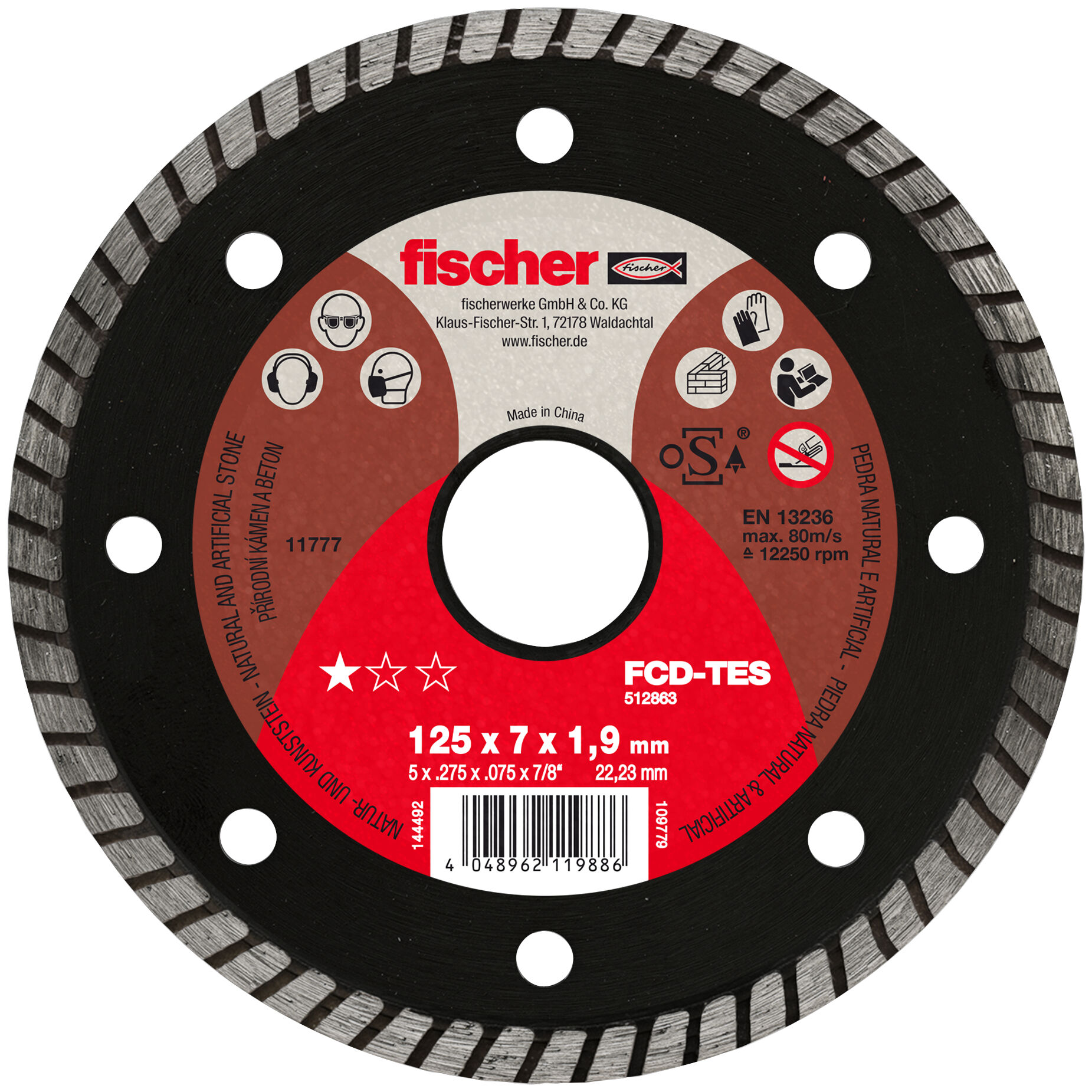 Diamond cutting disc FCD-TES