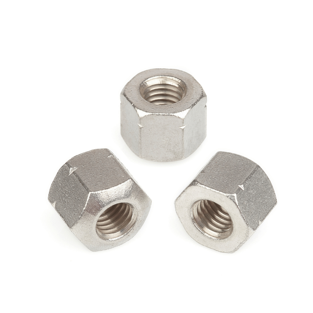 Hexagonal nut, height 1,5D DIN 6330, material A2 or A4