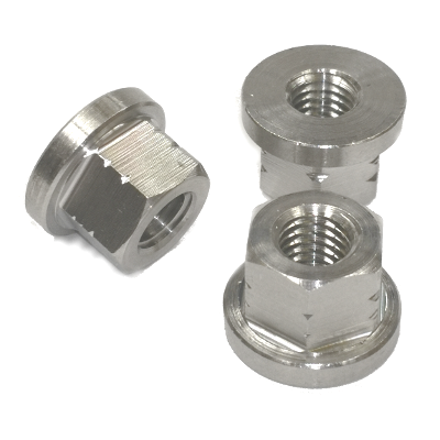 Hexagonal nut, with collar, height 3D DIN 6331, material A2 or A4