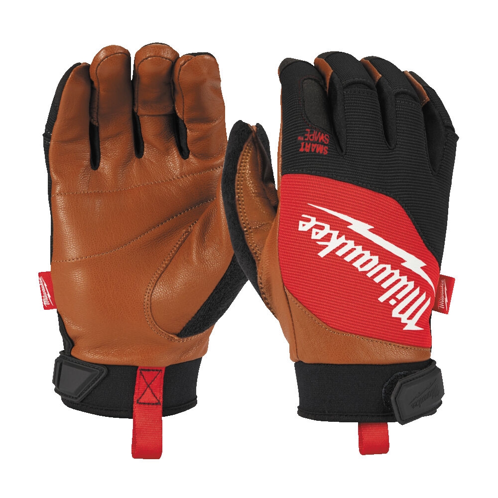 HYBRID LEATHER GLOVES - 9/L - 1PC
