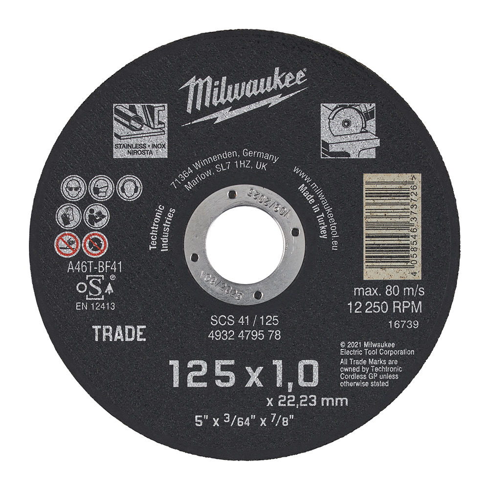 Cut.W Trade SCS41 125x1.0mm-1pc